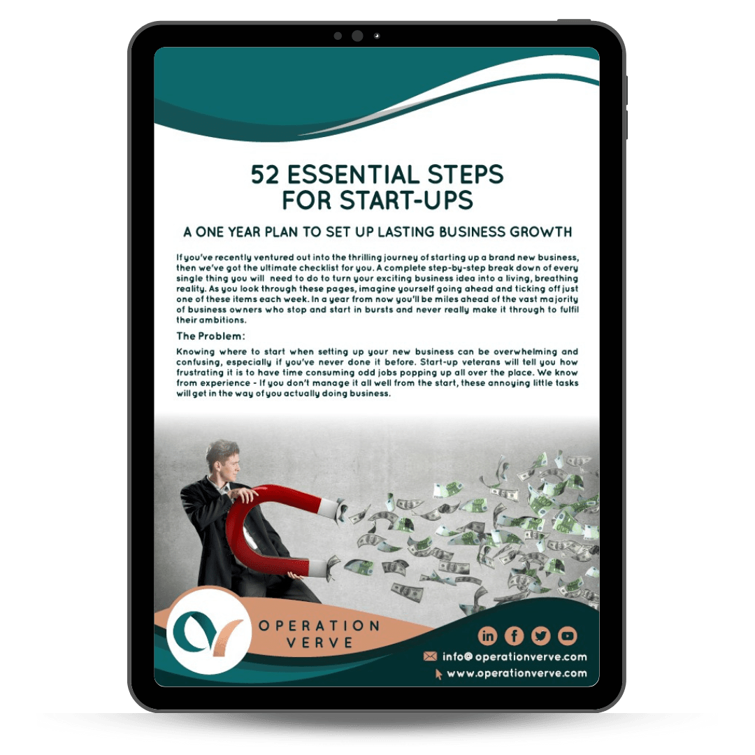 52 essential steps for start ups checklist