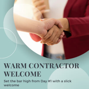 warm contractor welcome